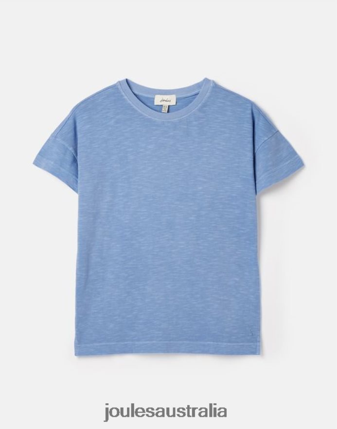 Joules Apparel Women Macey Short Sleeve T-Shirt NVVNL81 BLUE