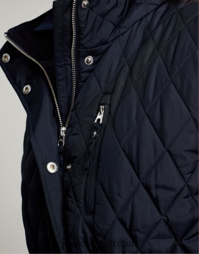 Joules Apparel Women Kempton Diamond Quilt Vest NVVNL39 MARINE NAVY